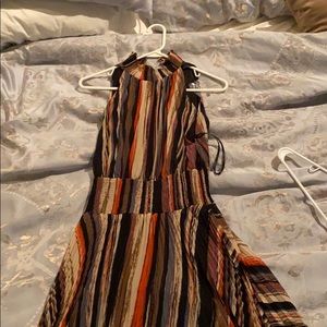 High neck Vici collection dress